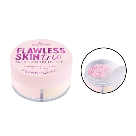 Phấn Phủ Bột 3 Màu Essence FLAWLESS SKIN Trio Loose Setting Powder 10