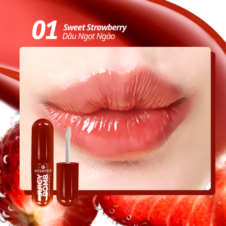 Son bóng làm đầy môi - essence JUICY BOMB plumping lipgloss