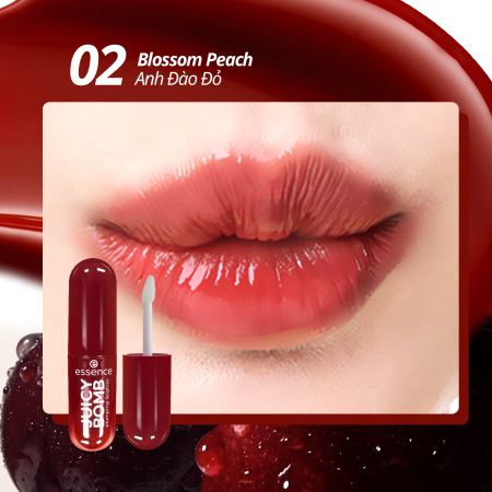 Son bóng làm đầy môi - essence JUICY BOMB plumping lipgloss