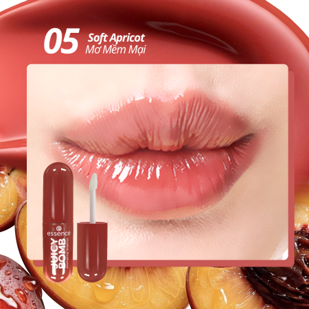 Son bóng làm đầy môi - essence JUICY BOMB plumping lipgloss