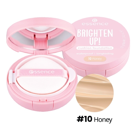 Phấn nước nâng tone, giữ ẩm, kháng nước bền màu ESSENCE Brighten Up! cushion foundation 12g