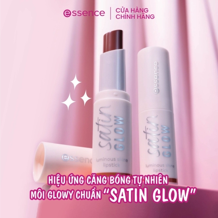 Son satin dưỡng bóng mềm môi ESSENCE Satin Glow Luminous Shine Lipstick 1,9g